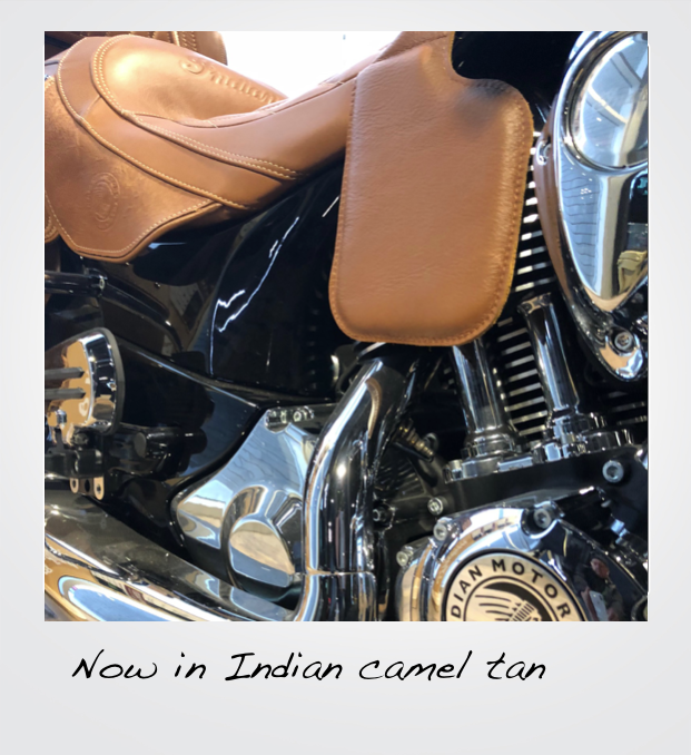 Now in Indian Camel Tan